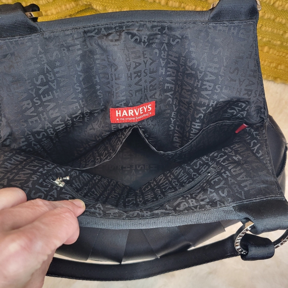 Harvey' s Seatbelt Shoulder Bag Large Black Stella - Picture 11 of 14